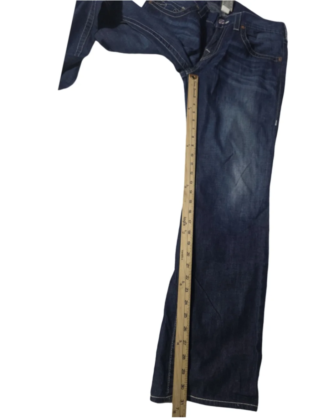 Men's True Religion Straight Jeans, Waist 32, Blue